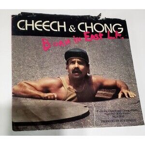 Cheech & Chong Born in East LA 7" 45 RPM Vinyl 1985 Comedy Single Picture Sleeve